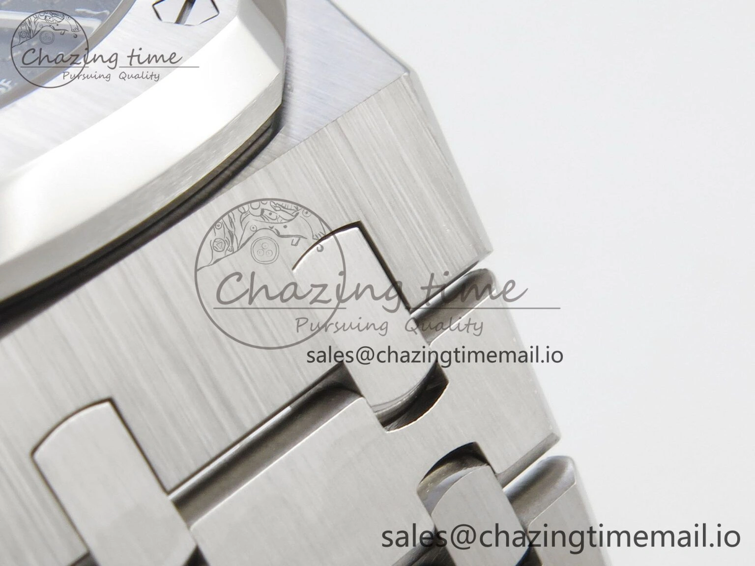 Royal Oak 15510 SS TWSF Best Edition Green Textured Dial on SS Bracelet SA4302 Super Clone