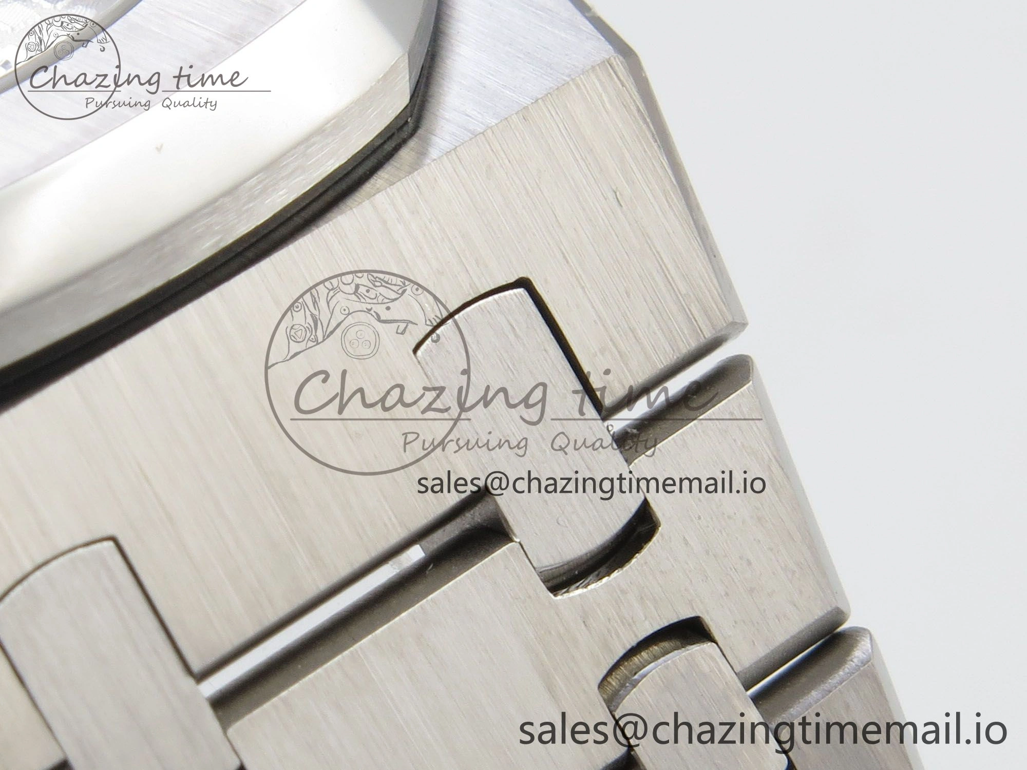 Royal Oak 15510 SS TWSF Best Edition White Textured Dial on SS Bracelet SA4302 Super Clone