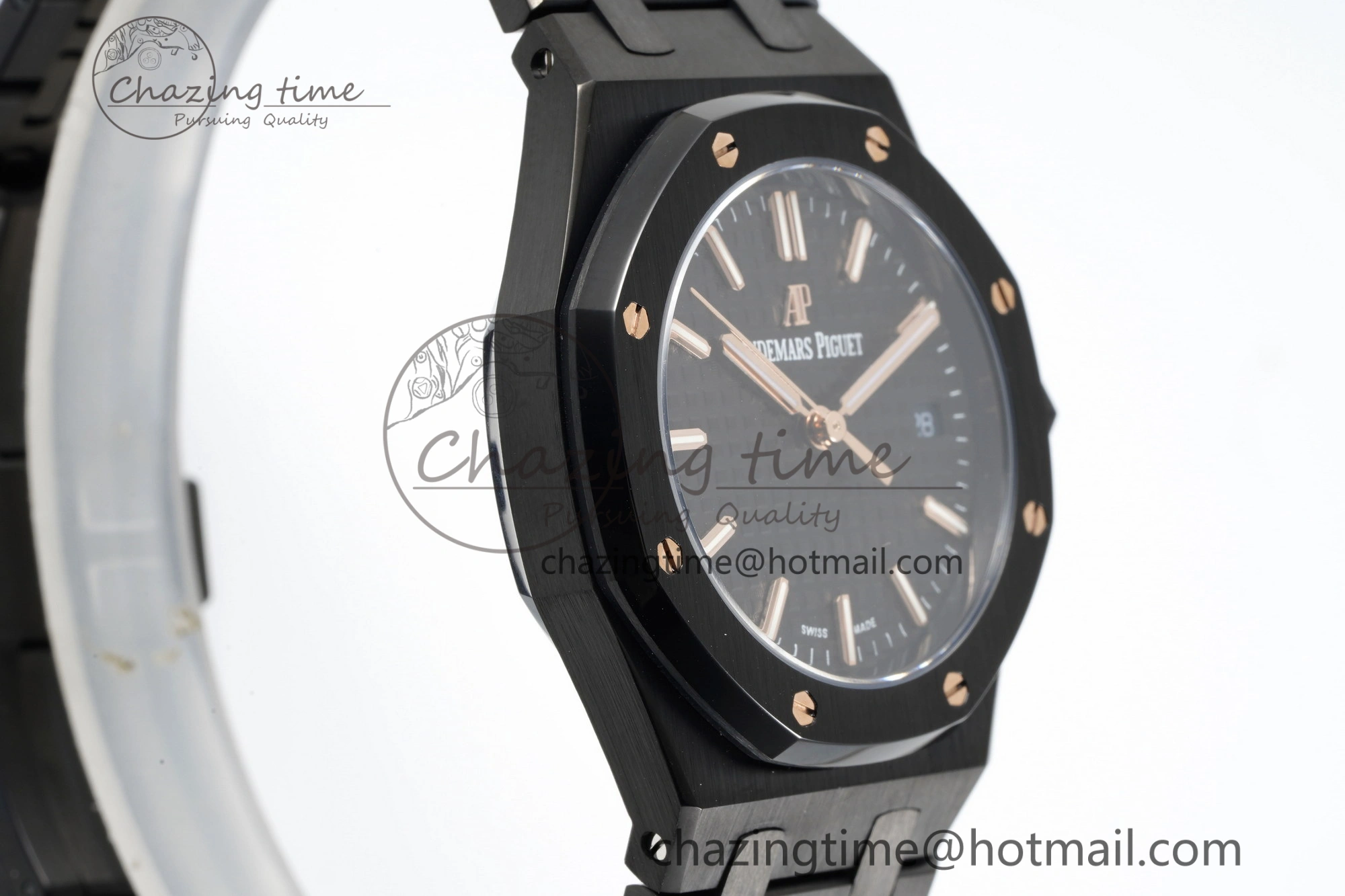 Royal Oak 34mm Black Ceramic BF Best Edition Black Dial on Black Ceramic Bracelet A5800