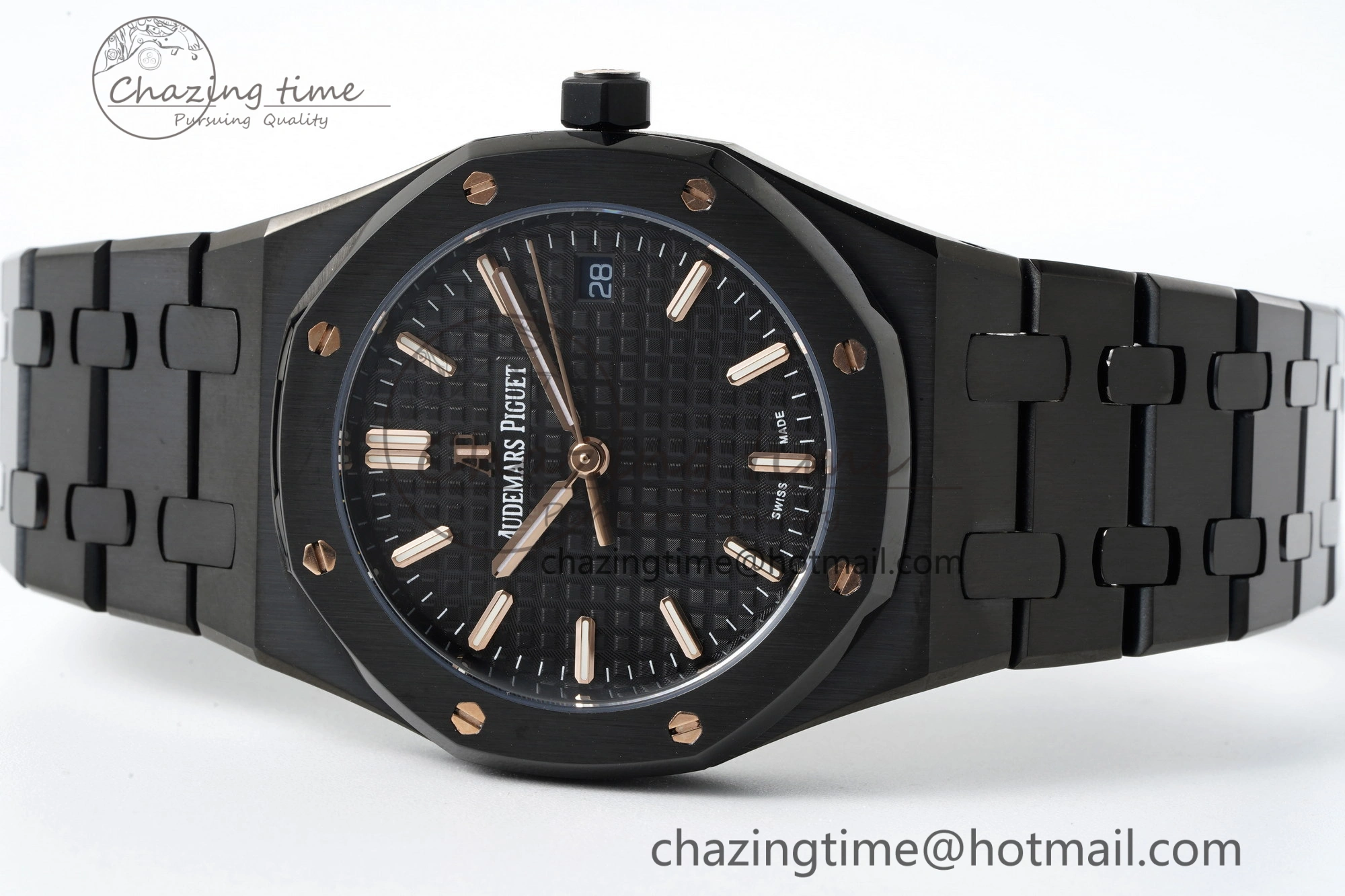 Royal Oak 34mm Black Ceramic BF Best Edition Black Dial on Black Ceramic Bracelet A5800