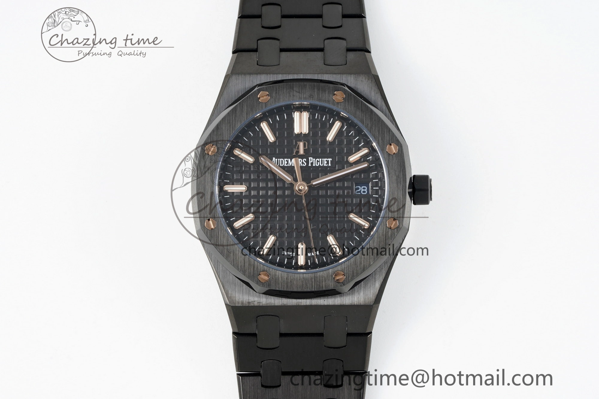 Royal Oak 34mm Black Ceramic BF Best Edition Black Dial on Black Ceramic Bracelet A5800