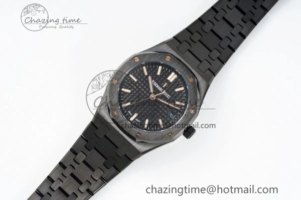 Royal Oak 34mm Black Ceramic BF Best Edition Black Dial on Black Ceramic Bracelet A5800