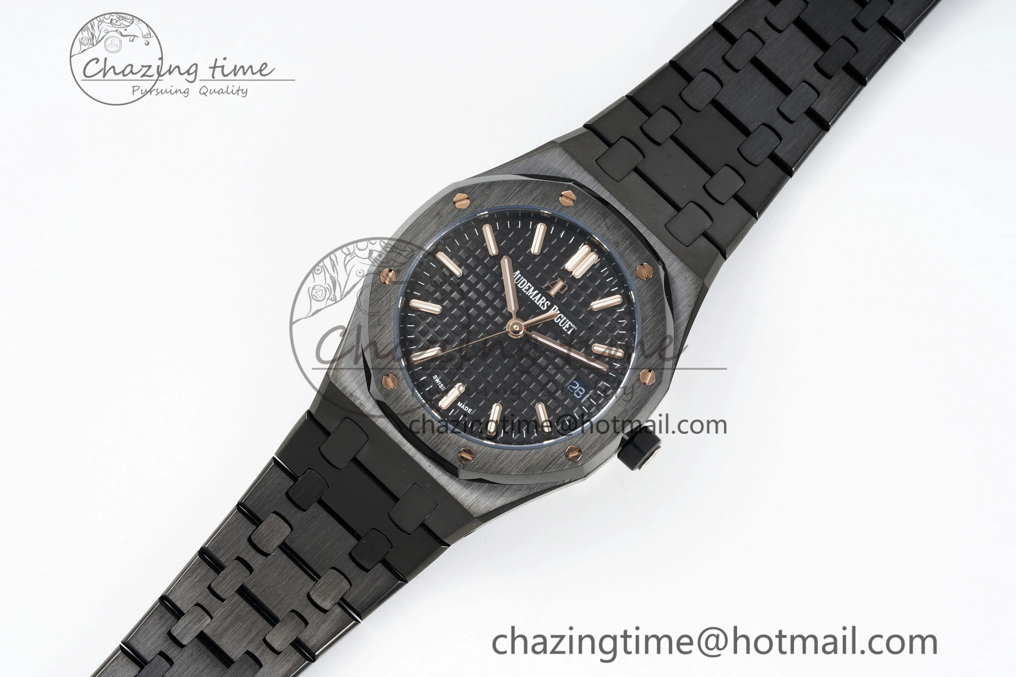 Royal Oak 34mm Black Ceramic BF Best Edition Black Dial on Black Ceramic Bracelet A5800