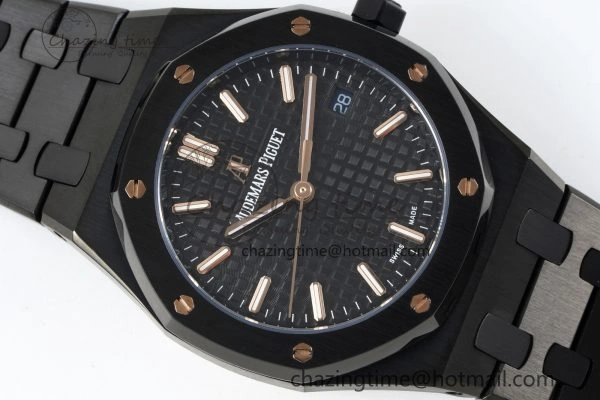 Royal Oak 34mm Black Ceramic BF Best Edition Black Dial on Black Ceramic Bracelet A5800