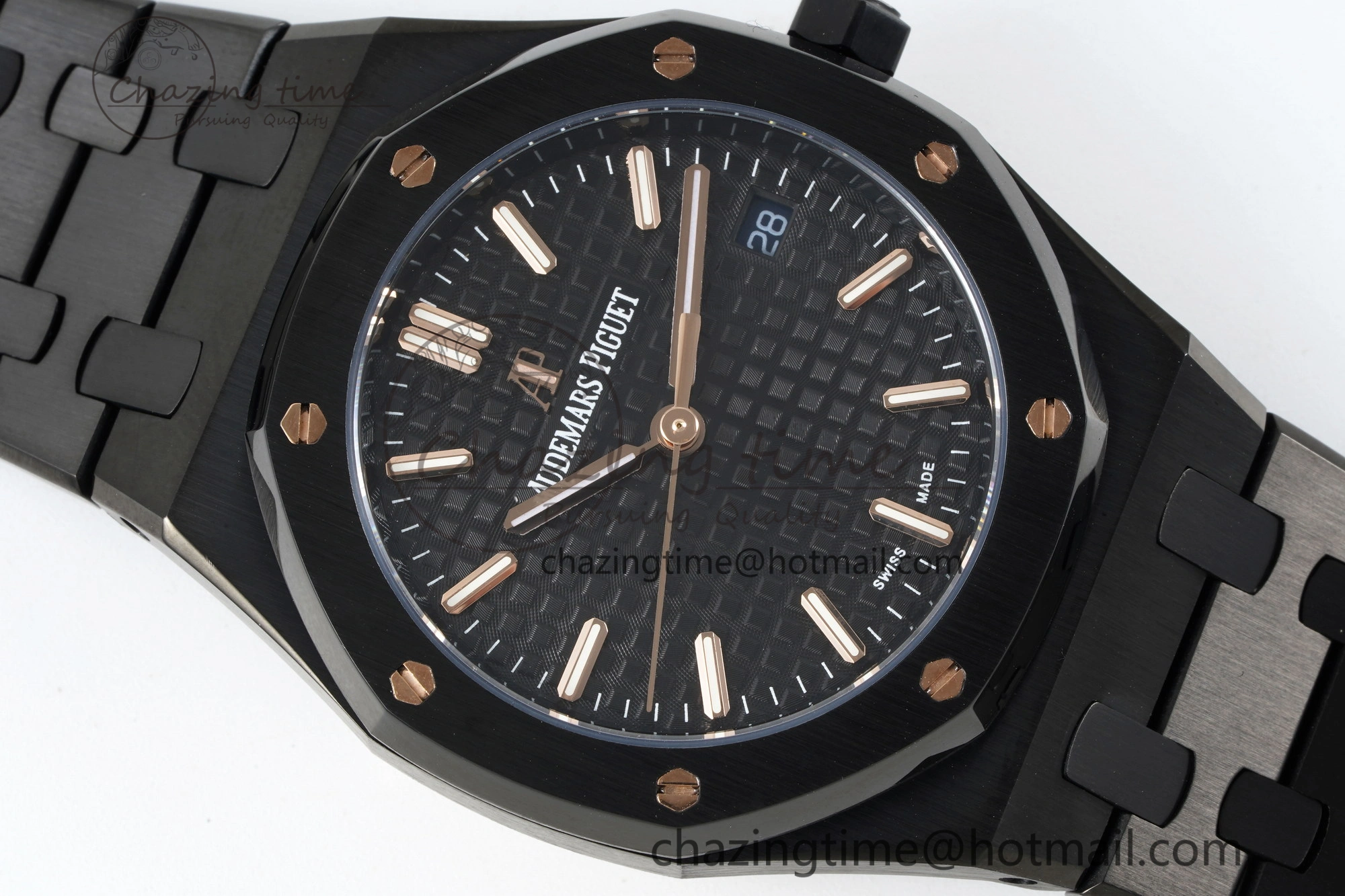 Royal Oak 34mm Black Ceramic BF Best Edition Black Dial on Black Ceramic Bracelet A5800