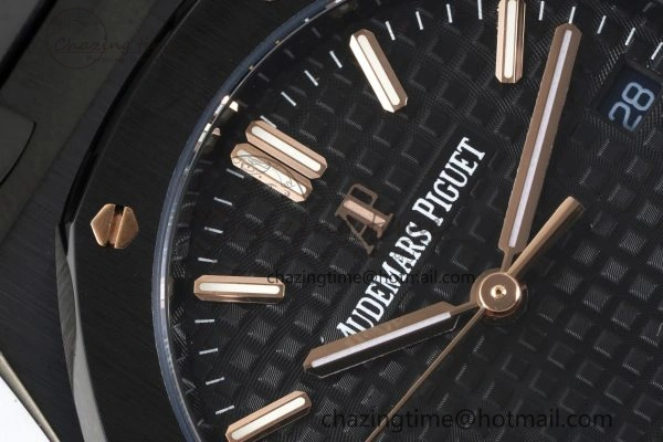 Royal Oak 34mm Black Ceramic BF Best Edition Black Dial on Black Ceramic Bracelet A5800