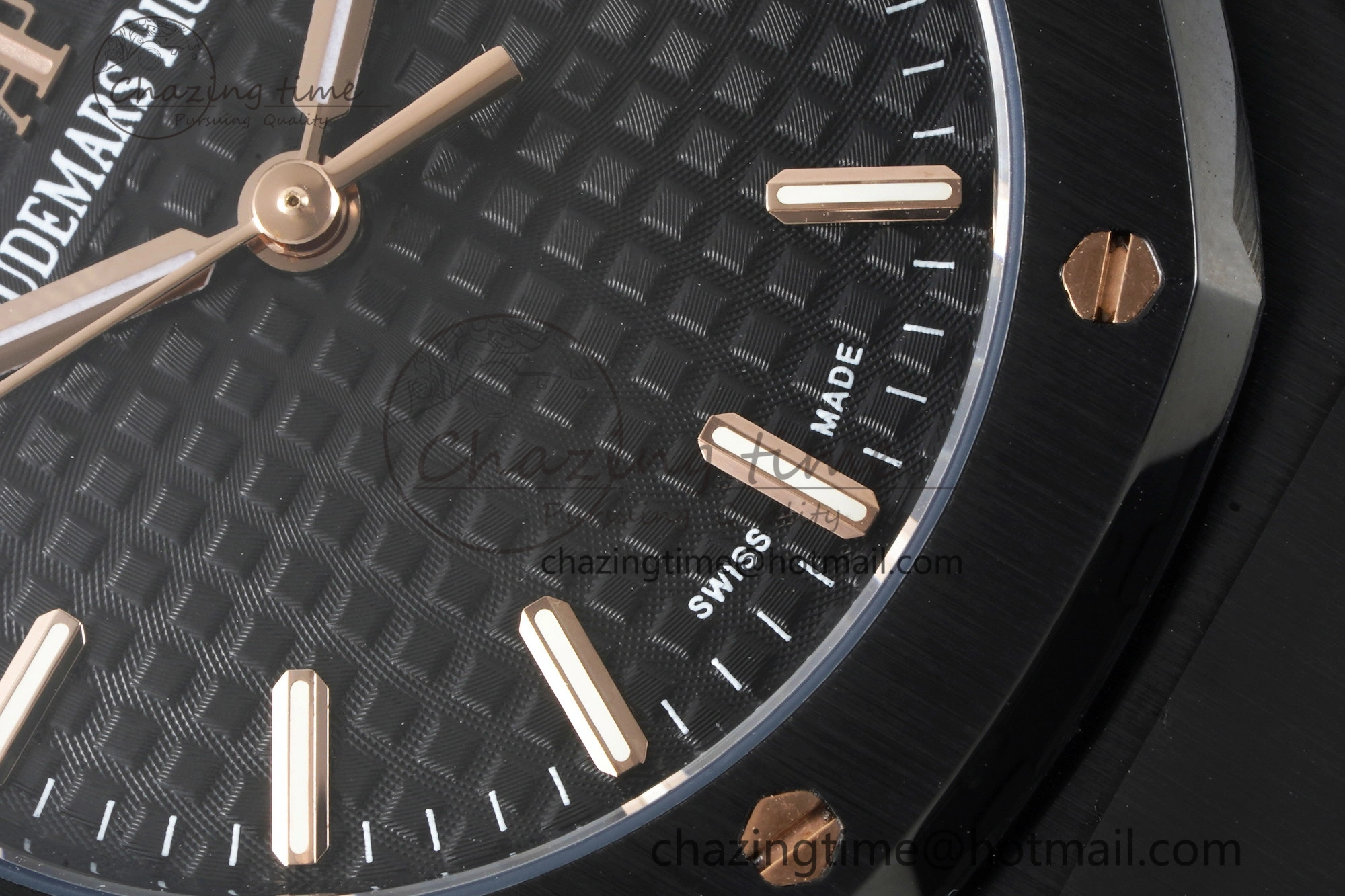 Royal Oak 34mm Black Ceramic BF Best Edition Black Dial on Black Ceramic Bracelet A5800