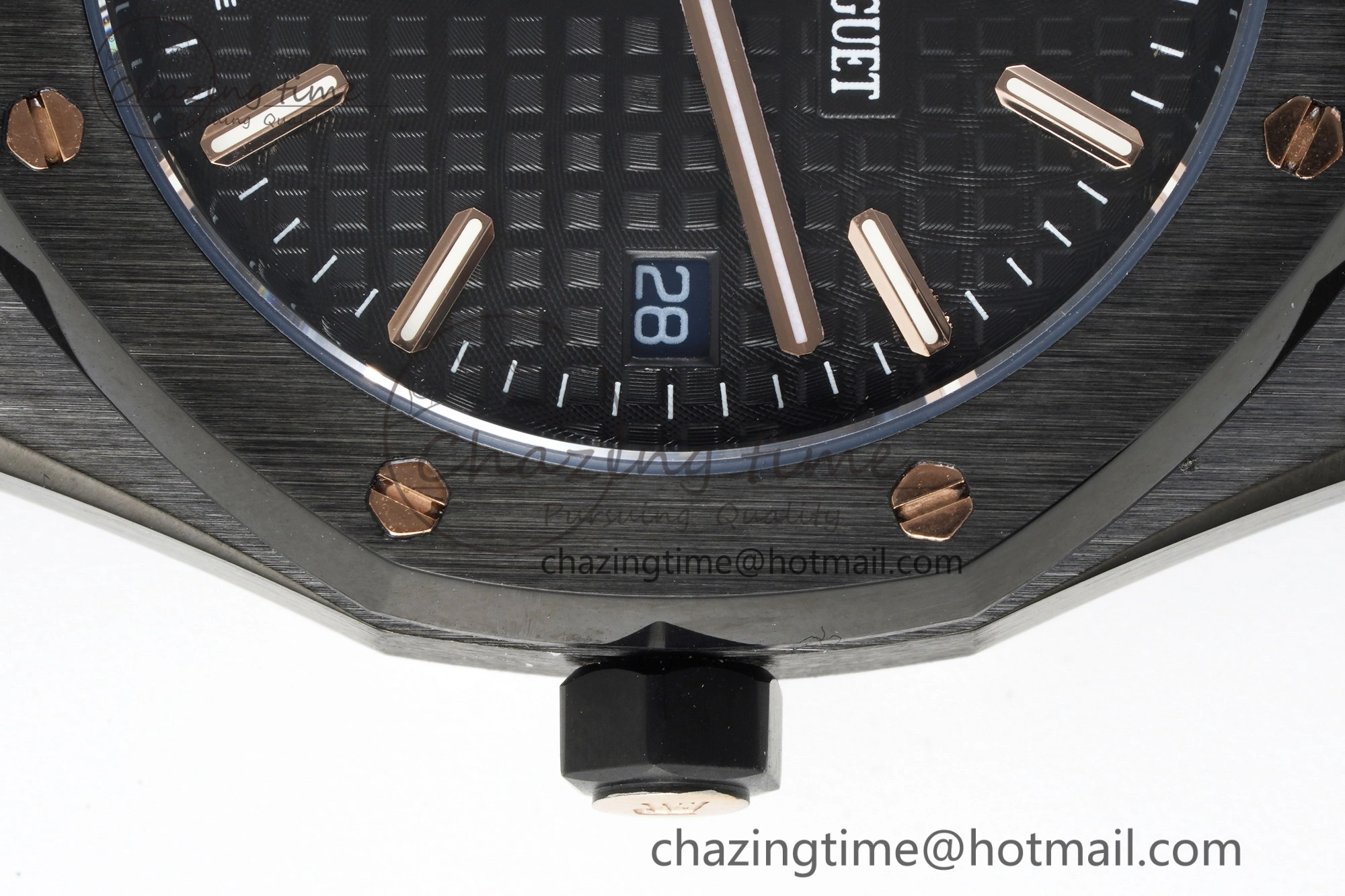 Royal Oak 34mm Black Ceramic BF Best Edition Black Dial on Black Ceramic Bracelet A5800