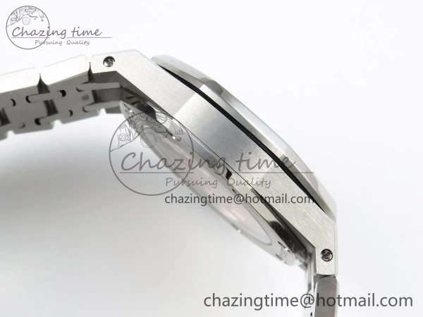Royal Oak 34mm SS ZF 1:1 Best Edition White Textured Dial on SS Bracelet A5800