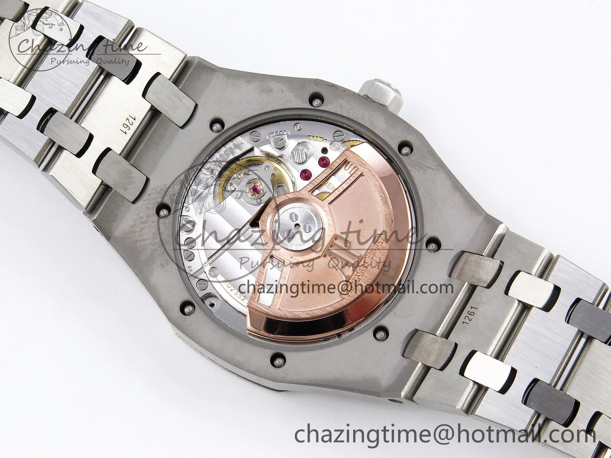 Royal Oak 34mm SS ZF 1:1 Best Edition White Textured Dial on SS Bracelet A5800