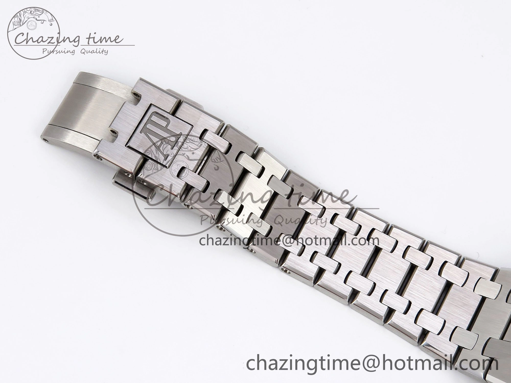 Royal Oak 34mm SS ZF 1:1 Best Edition White Textured Dial on SS Bracelet A5800