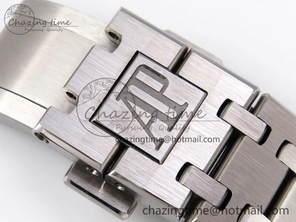 Royal Oak 34mm SS ZF 1:1 Best Edition White Textured Dial on SS Bracelet A5800