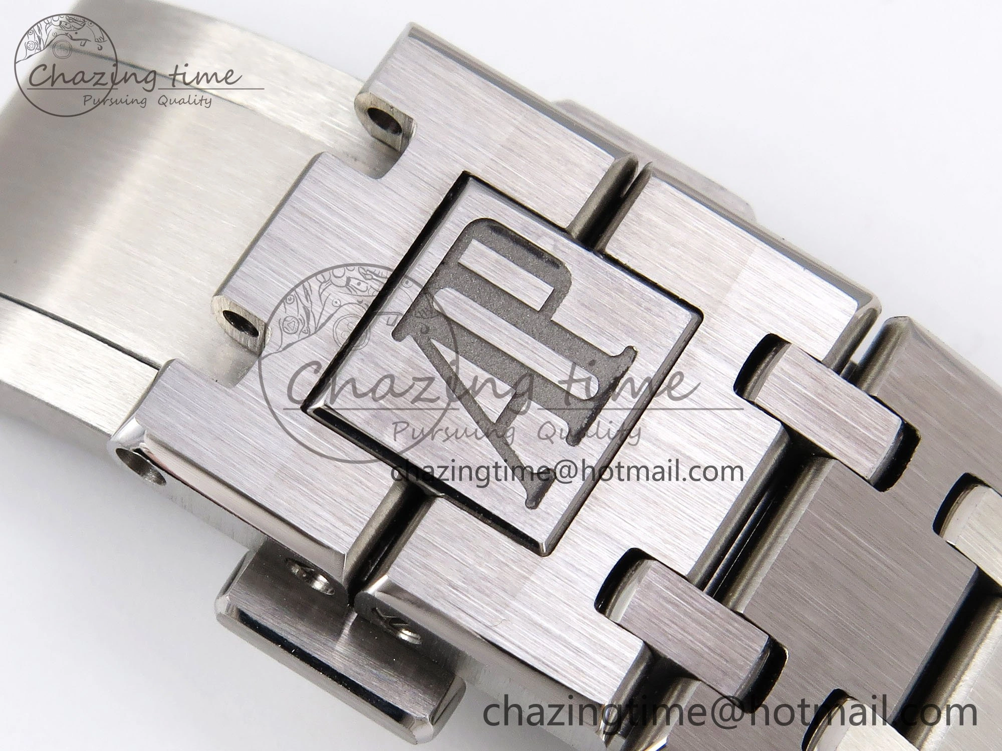 Royal Oak 34mm SS ZF 1:1 Best Edition White Textured Dial on SS Bracelet A5800