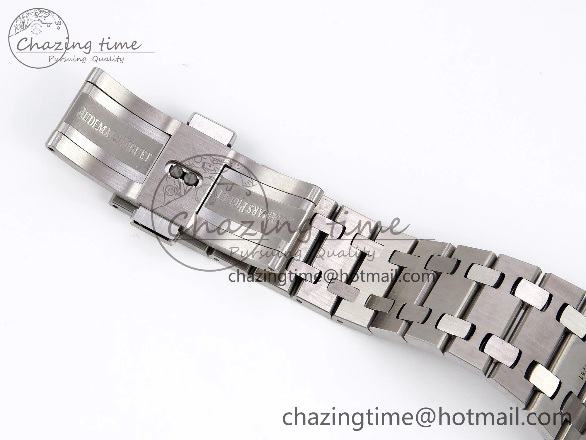 Royal Oak 34mm SS ZF 1:1 Best Edition White Textured Dial on SS Bracelet A5800