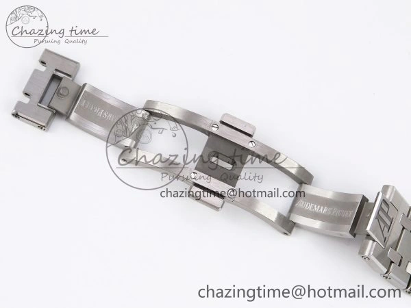 Royal Oak 34mm SS ZF 1:1 Best Edition White Textured Dial on SS Bracelet A5800