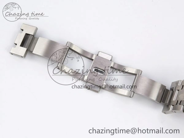 Royal Oak 34mm SS ZF 1:1 Best Edition White Textured Dial on SS Bracelet A5800