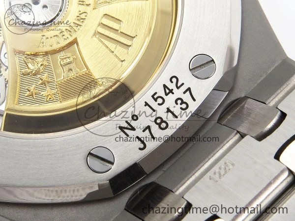 Royal Oak 37mm 15450 Diamond SS APSF 1:1 Best Edition Black Textured Dial on SS Bracelet SA3120 Super Clone