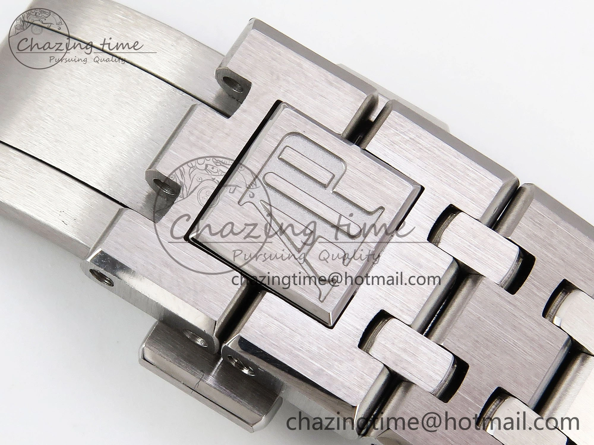 Royal Oak 37mm 15450 Diamond SS APSF 1:1 Best Edition Black Textured Dial on SS Bracelet SA3120 Super Clone