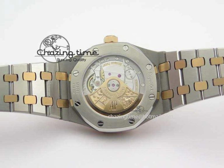 Royal Oak 37mm 15450 RG Bezel JF 1:1 Best Edition Black Dial On SS RG Bracelet A3120