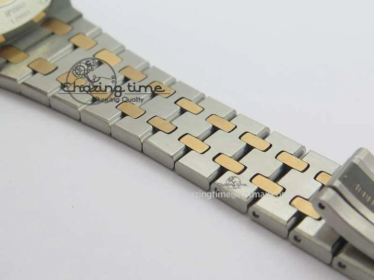 Royal Oak 37mm 15450 RG Bezel JF 1:1 Best Edition Silver Dial On SS RG Bracelet A3120