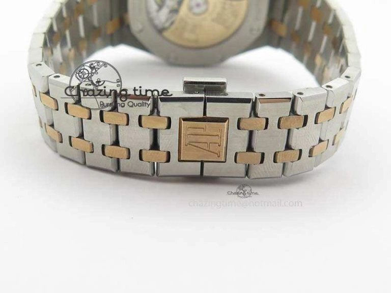 Royal Oak 37mm 15450 RG Bezel JF 1:1 Best Edition Silver Dial On SS RG Bracelet A3120