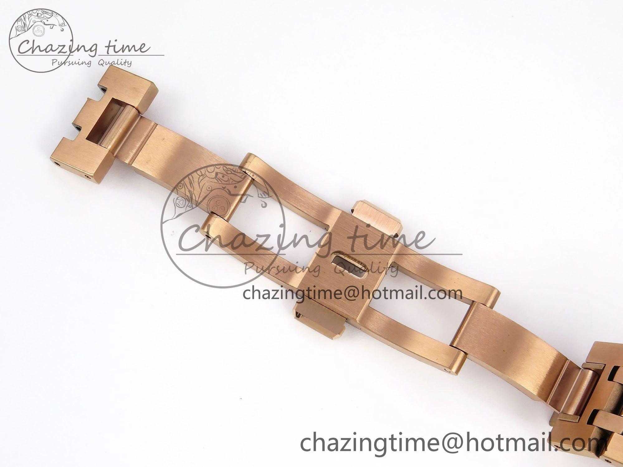 Royal Oak 37mm 15450 RG Diamonds Bezel IPF Best Edition Brown Dial on RG Bracelet SA3120 Super Clone