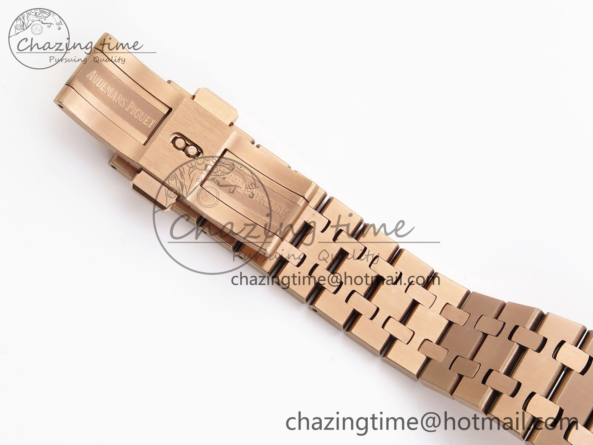 Royal Oak 37mm 15450 RG IPF Best Edition White Dial on RG Bracelet SA3120 Super Clone