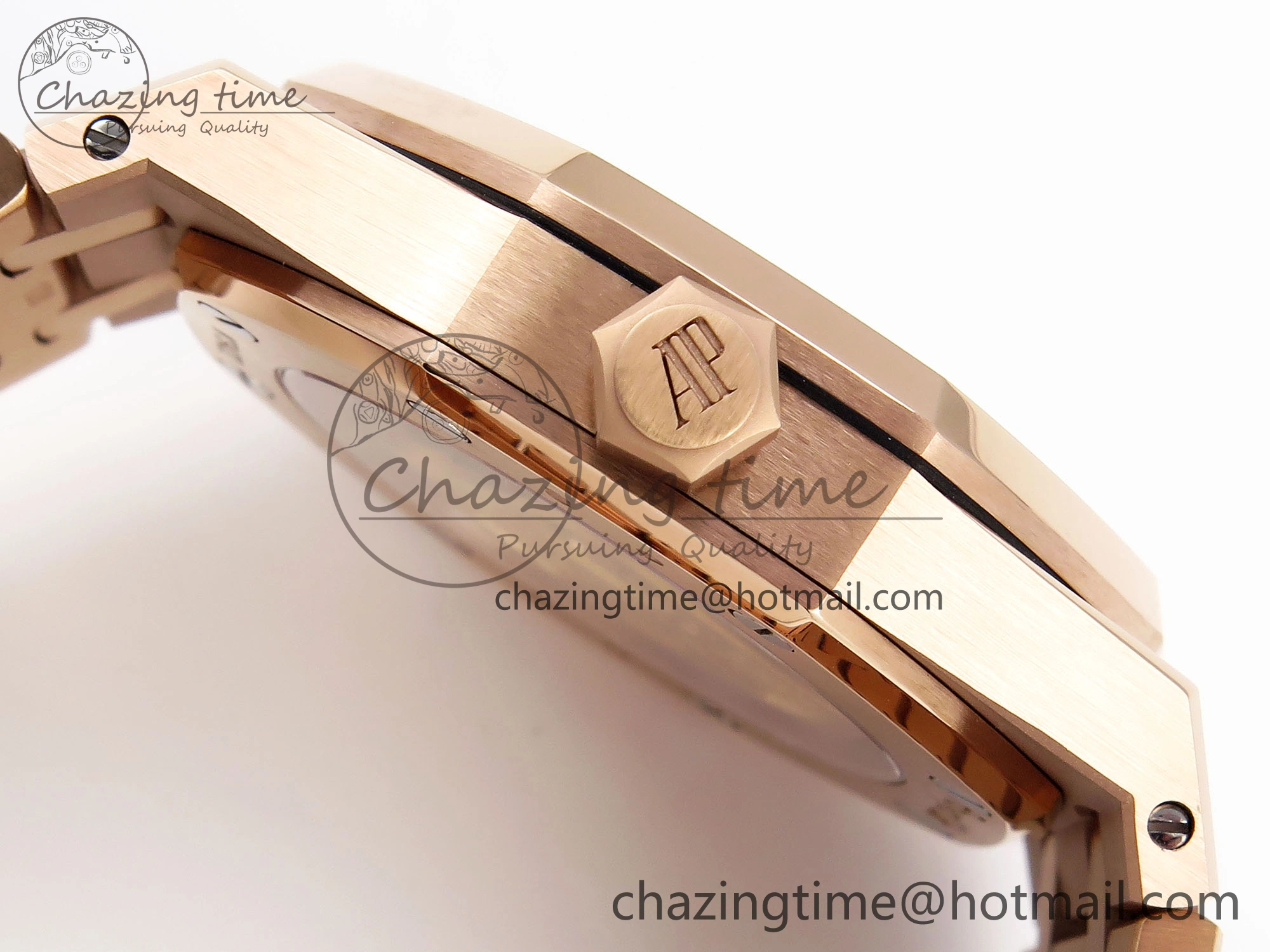 Royal Oak 37mm 15450 RG IPF Best Edition White Dial on RG Bracelet SA3120 Super Clone