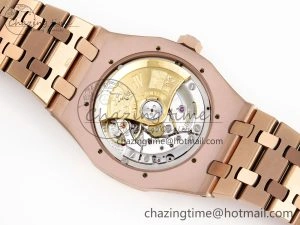 Royal Oak 37mm 15450 RG IPF Best Edition White Dial on RG Bracelet SA3120 Super Clone