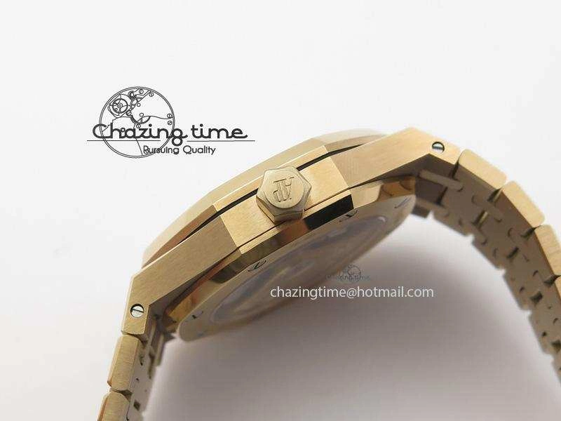 Royal Oak 37mm 15450 RG JF 1:1 Best Edition Blue Dial On RG Bracelet A3120