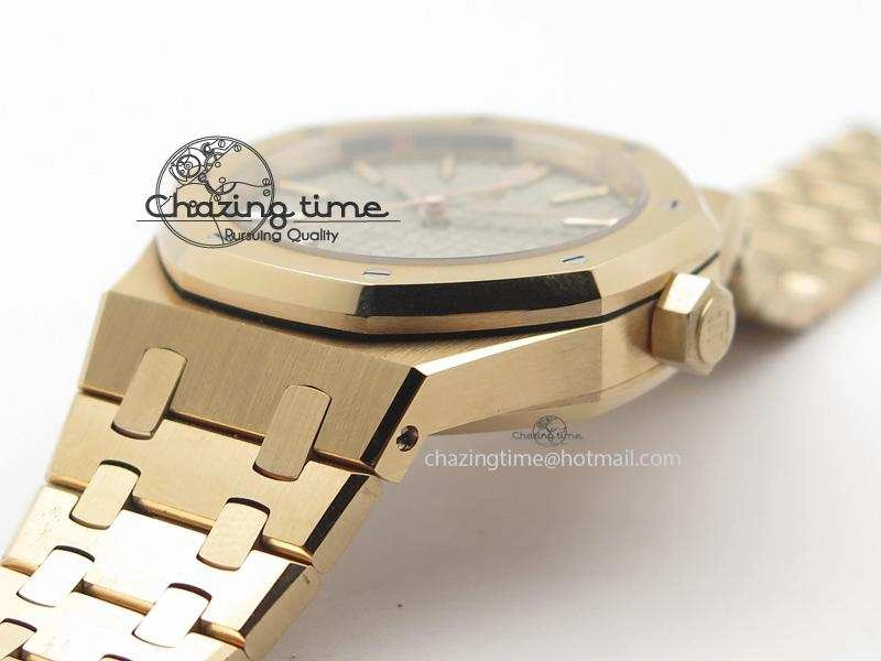 Royal Oak 37mm 15450 RG JF 1:1 Best Edition Gray Dial On RG Bracelet A3120