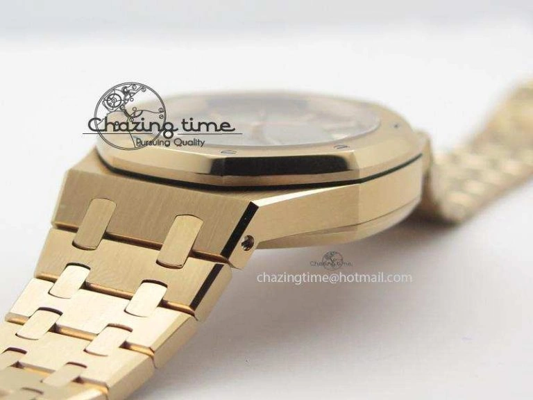 Royal Oak 37mm 15450 RG JF 1:1 Best Edition Gray Dial On RG Bracelet A3120