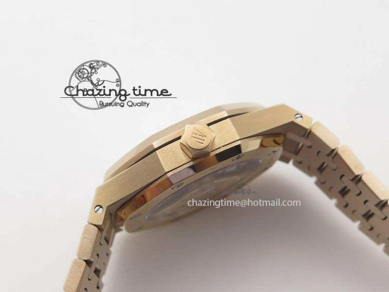 Royal Oak 37mm 15450 RG JF 1:1 Best Edition Gray Dial On RG Bracelet A3120
