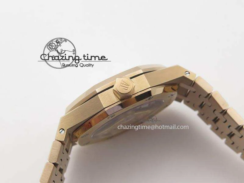 Royal Oak 37mm 15450 RG JF 1:1 Best Edition Gray Dial On RG Bracelet A3120