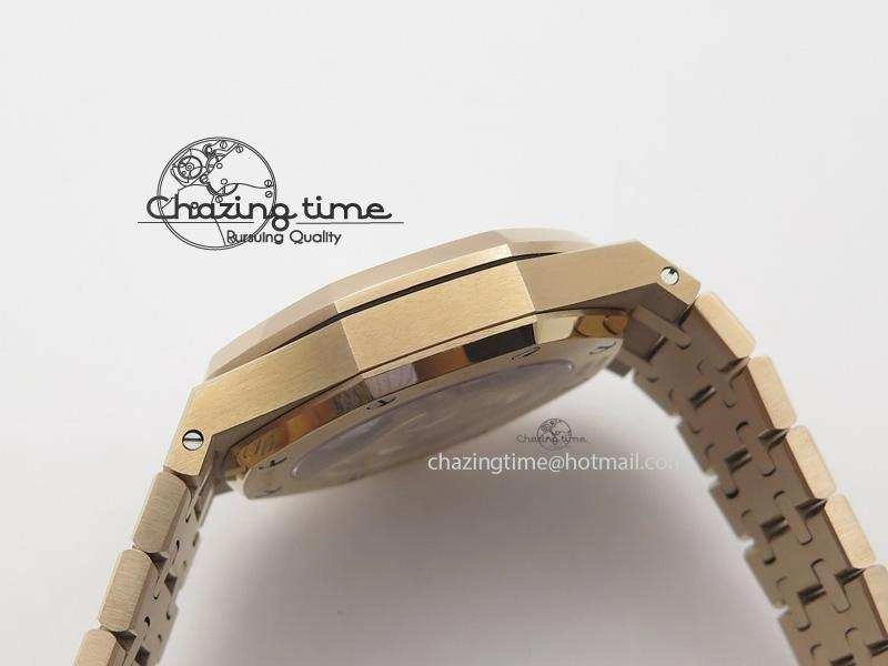 Royal Oak 37mm 15450 RG JF 1:1 Best Edition Gray Dial On RG Bracelet A3120