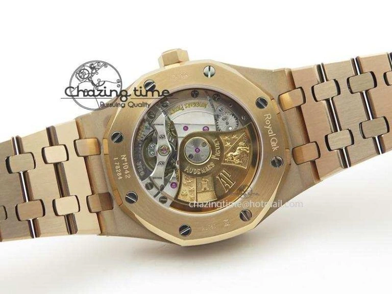 Royal Oak 37mm 15450 RG JF 1:1 Best Edition Gray Dial On RG Bracelet A3120