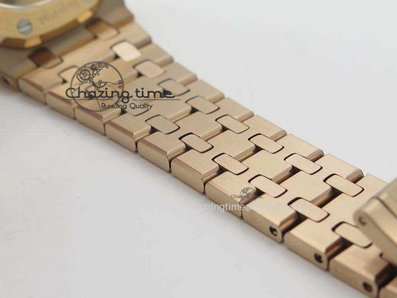Royal Oak 37mm 15450 RG JF 1:1 Best Edition Gray Dial On RG Bracelet A3120