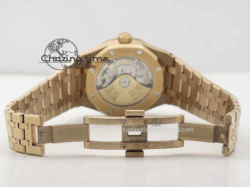 Royal Oak 37mm 15450 RG JF 1:1 Best Edition Gray Dial On RG Bracelet A3120