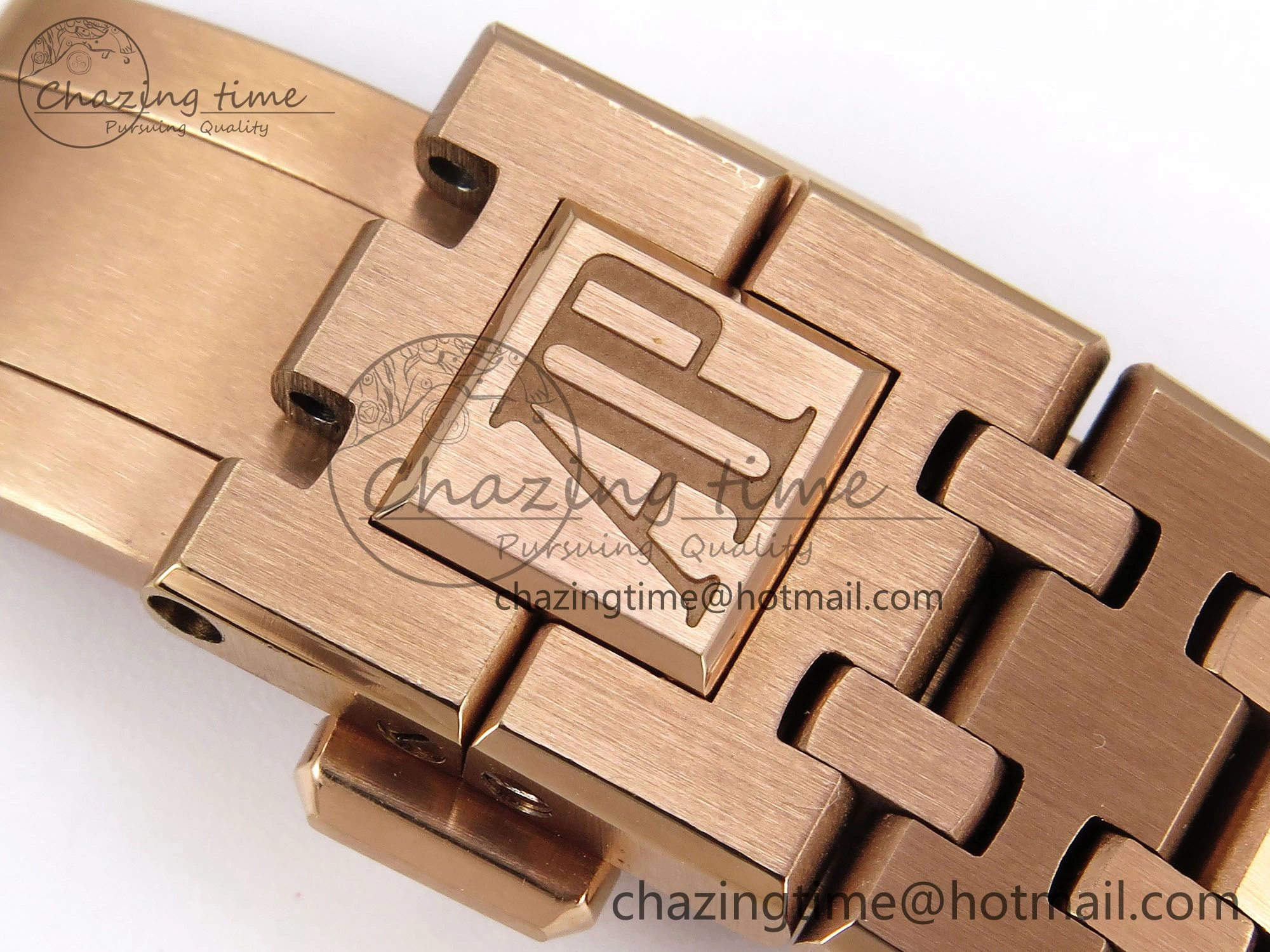 Royal Oak 37mm 15450 RG Rainbow Diamonds Bezel IPF Best Edition RG Dial on RG Bracelet SA3120 Super Clone