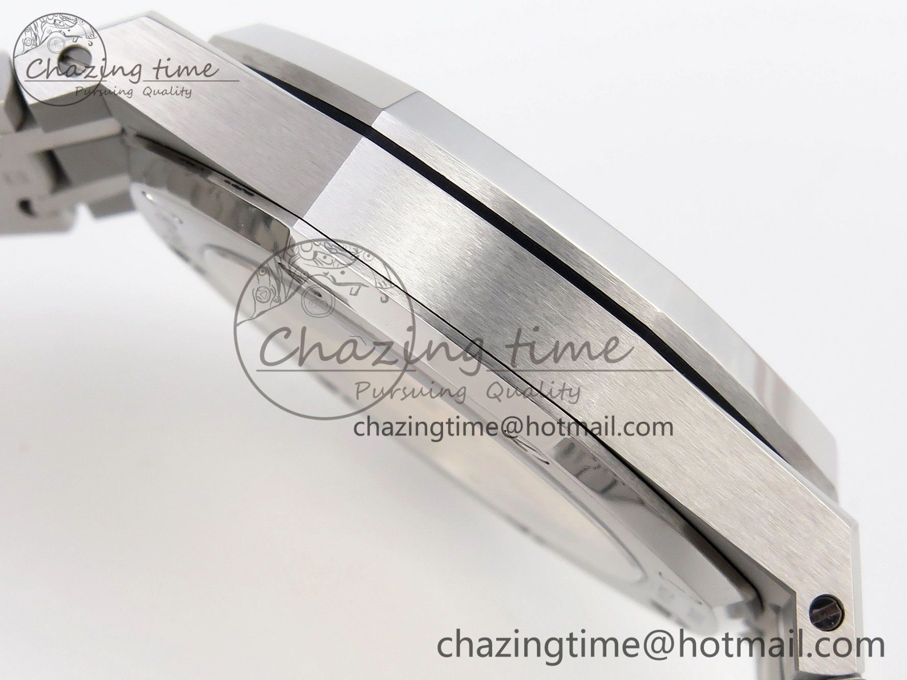 Royal Oak 37mm 15450 SS APSF 1:1 Best Edition Gray Textured Dial on SS Bracelet SA3120 Super Clone