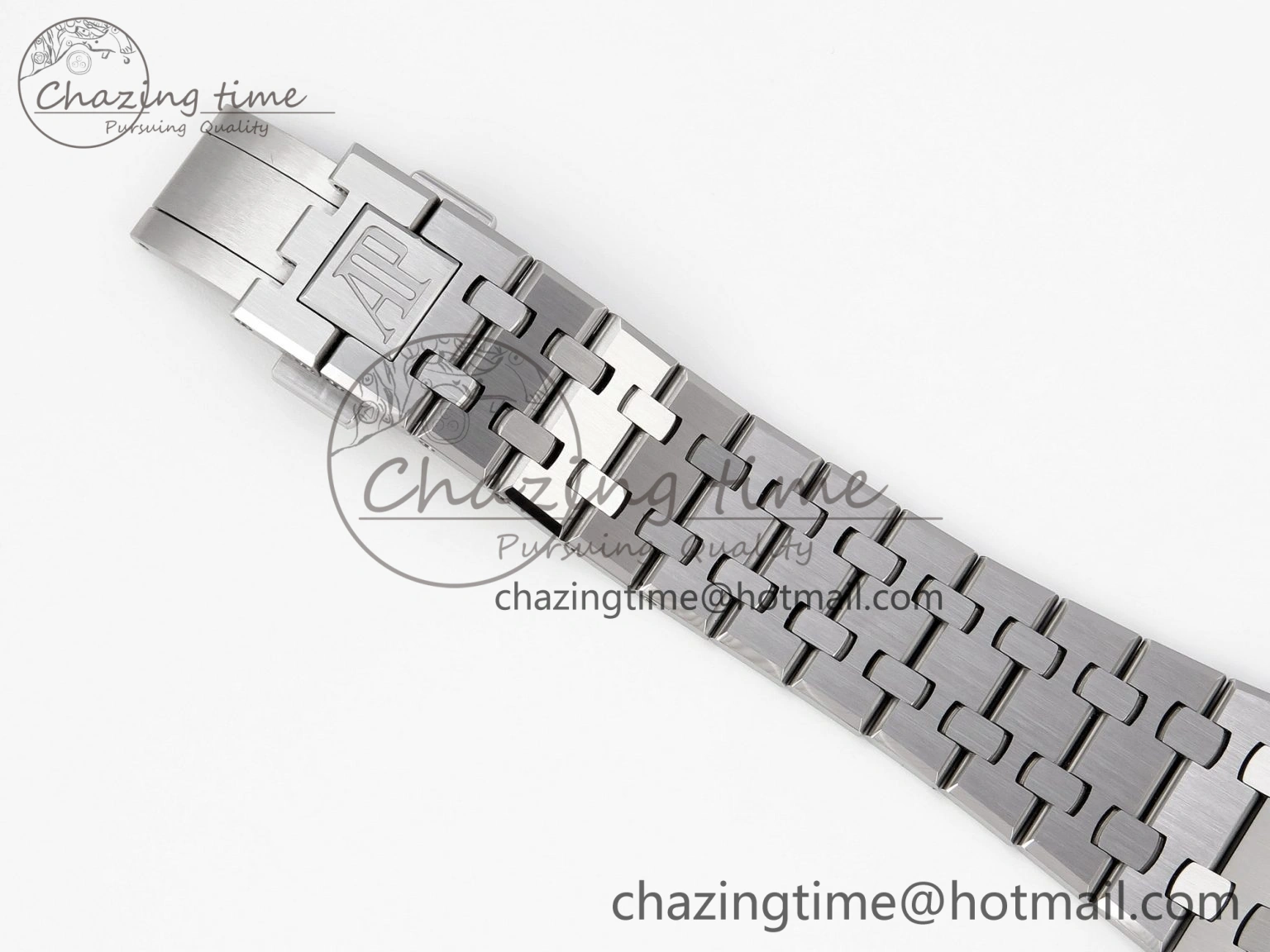 Royal Oak 37mm 15450 SS APSF 1:1 Best Edition Gray Textured Dial on SS Bracelet SA3120 Super Clone