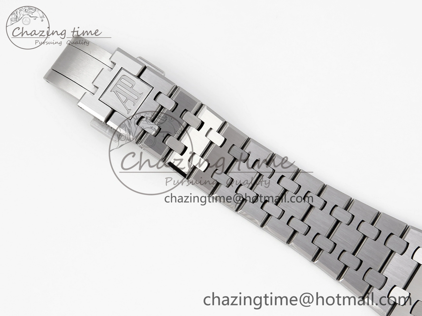 Royal Oak 37mm 15450 SS APSF 1:1 Best Edition Gray Textured Dial on SS Bracelet SA3120 Super Clone
