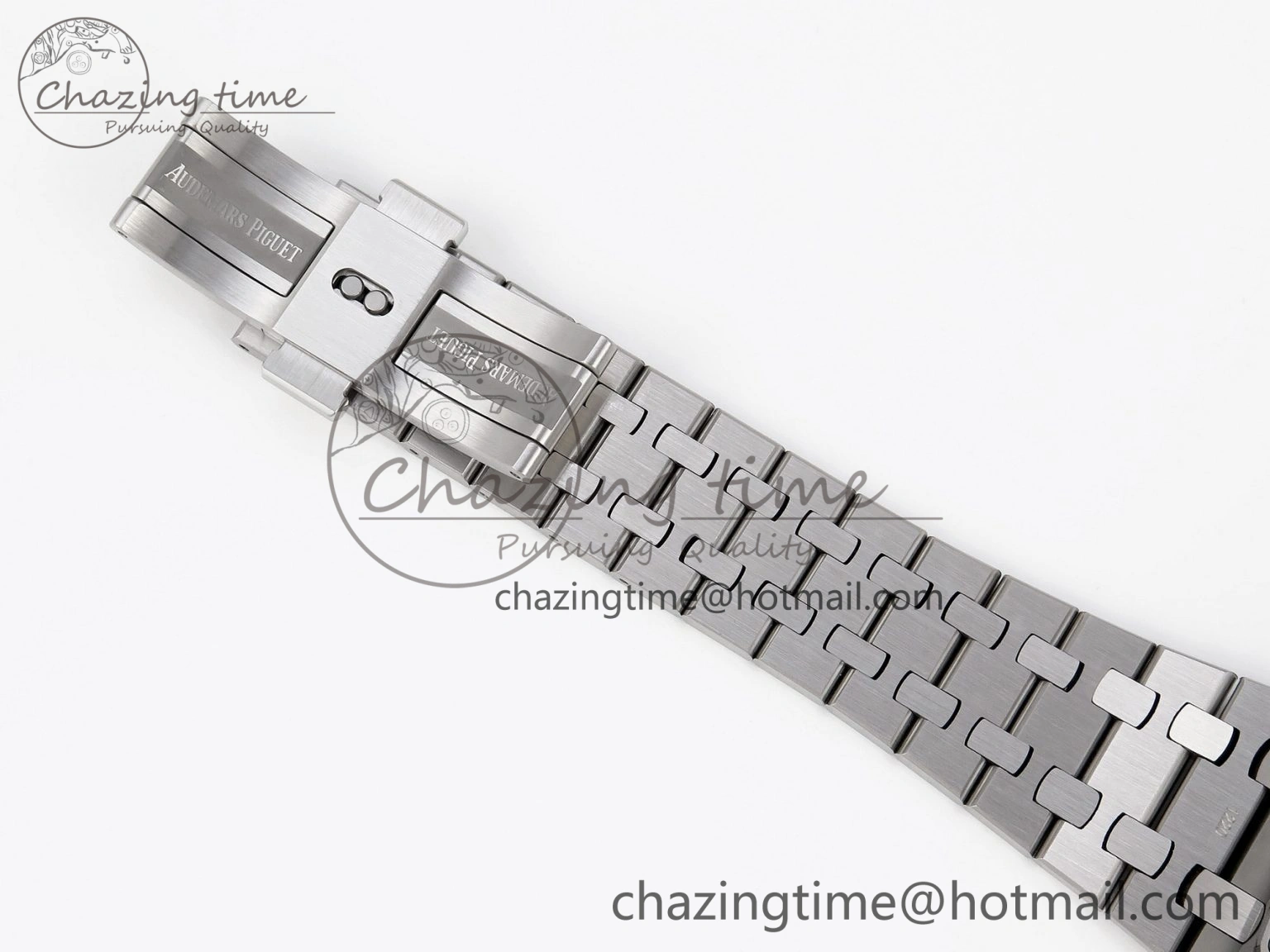 Royal Oak 37mm 15450 SS APSF 1:1 Best Edition Gray Textured Dial on SS Bracelet SA3120 Super Clone