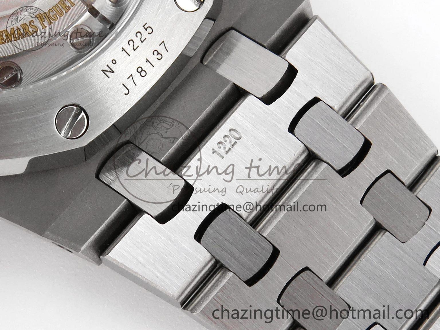 Royal Oak 37mm 15450 SS APSF 1:1 Best Edition Gray Textured Dial on SS Bracelet SA3120 Super Clone