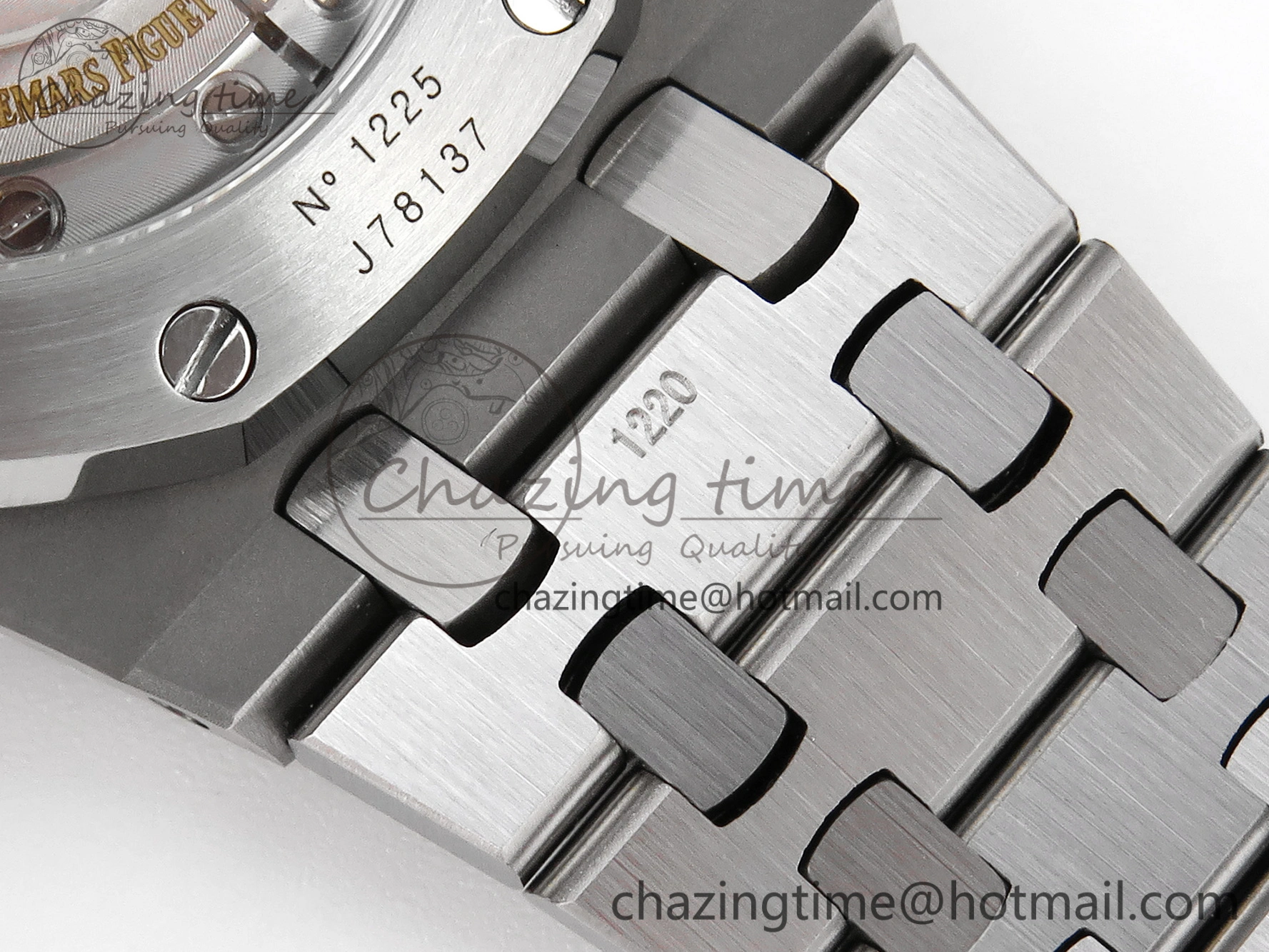 Royal Oak 37mm 15450 SS APSF 1:1 Best Edition Gray Textured Dial on SS Bracelet SA3120 Super Clone