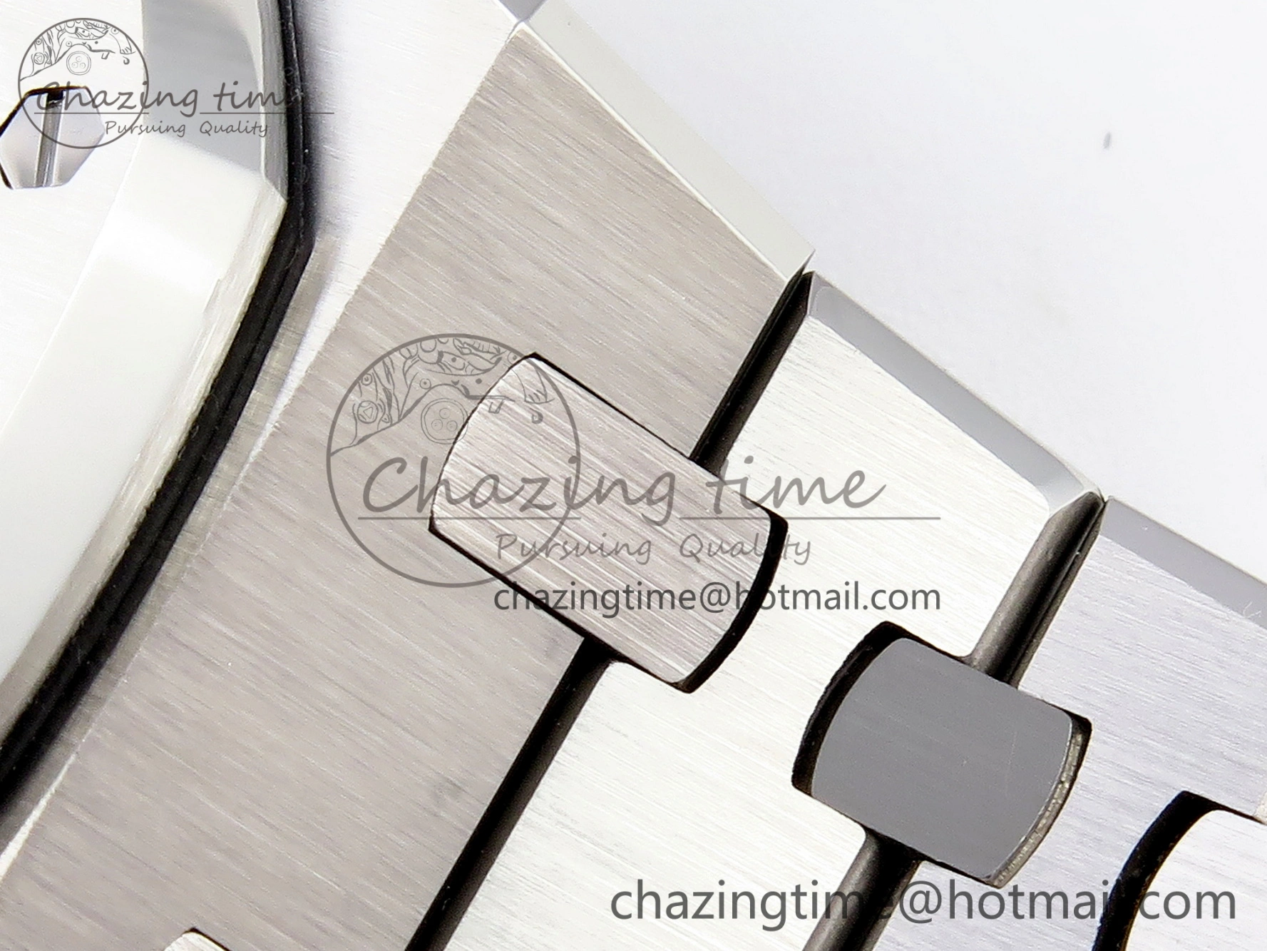 Royal Oak 37mm 15450 SS APSF 1:1 Best Edition White Textured Dial on SS Bracelet SA3120 Super Clone
