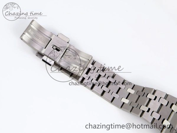 Royal Oak 37mm 15450 SS Diamonds Bezel IPF Best Edition Gray Dial on SS Bracelet SA3120 Super Clone