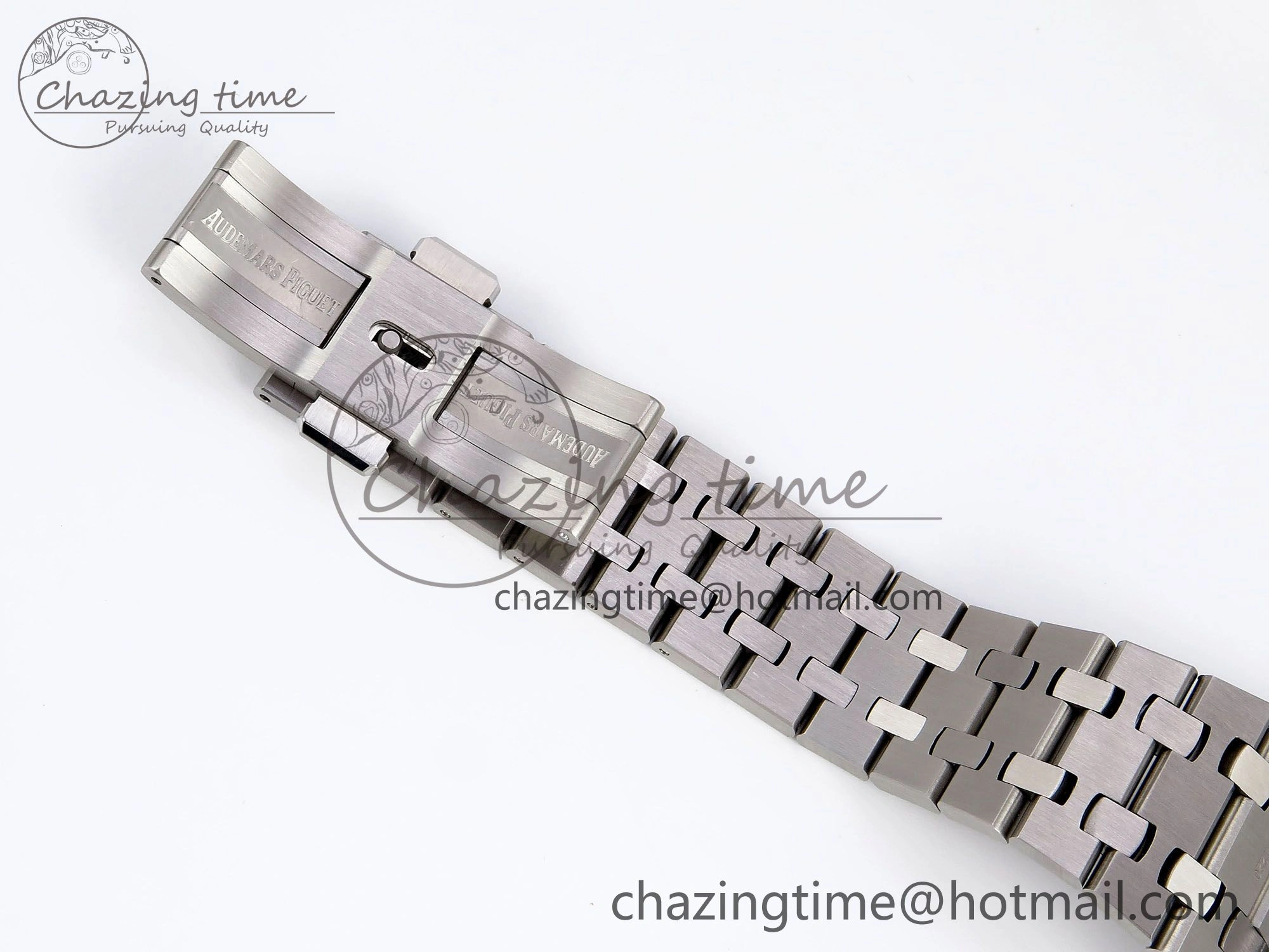 Royal Oak 37mm 15450 SS Diamonds Bezel IPF Best Edition Gray Dial on SS Bracelet SA3120 Super Clone