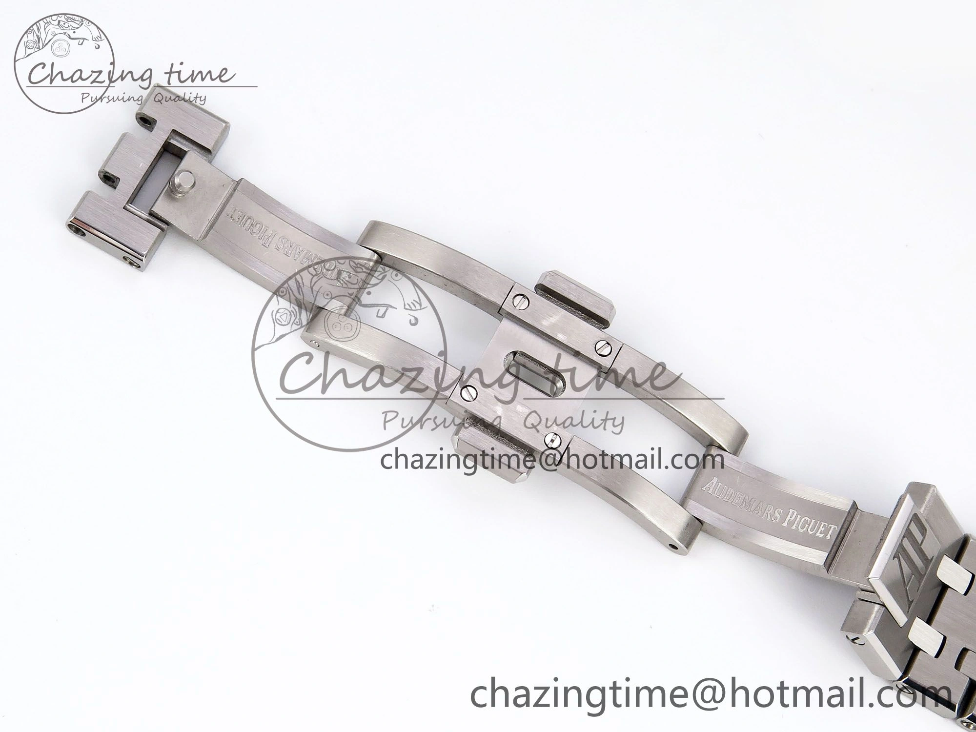 Royal Oak 37mm 15450 SS Diamonds Bezel IPF Best Edition Gray Dial on SS Bracelet SA3120 Super Clone