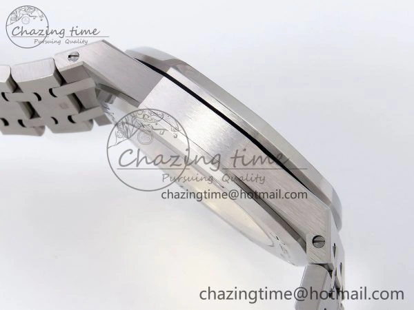 Royal Oak 37mm 15450 SS Diamonds Bezel IPF Best Edition Gray Dial on SS Bracelet SA3120 Super Clone